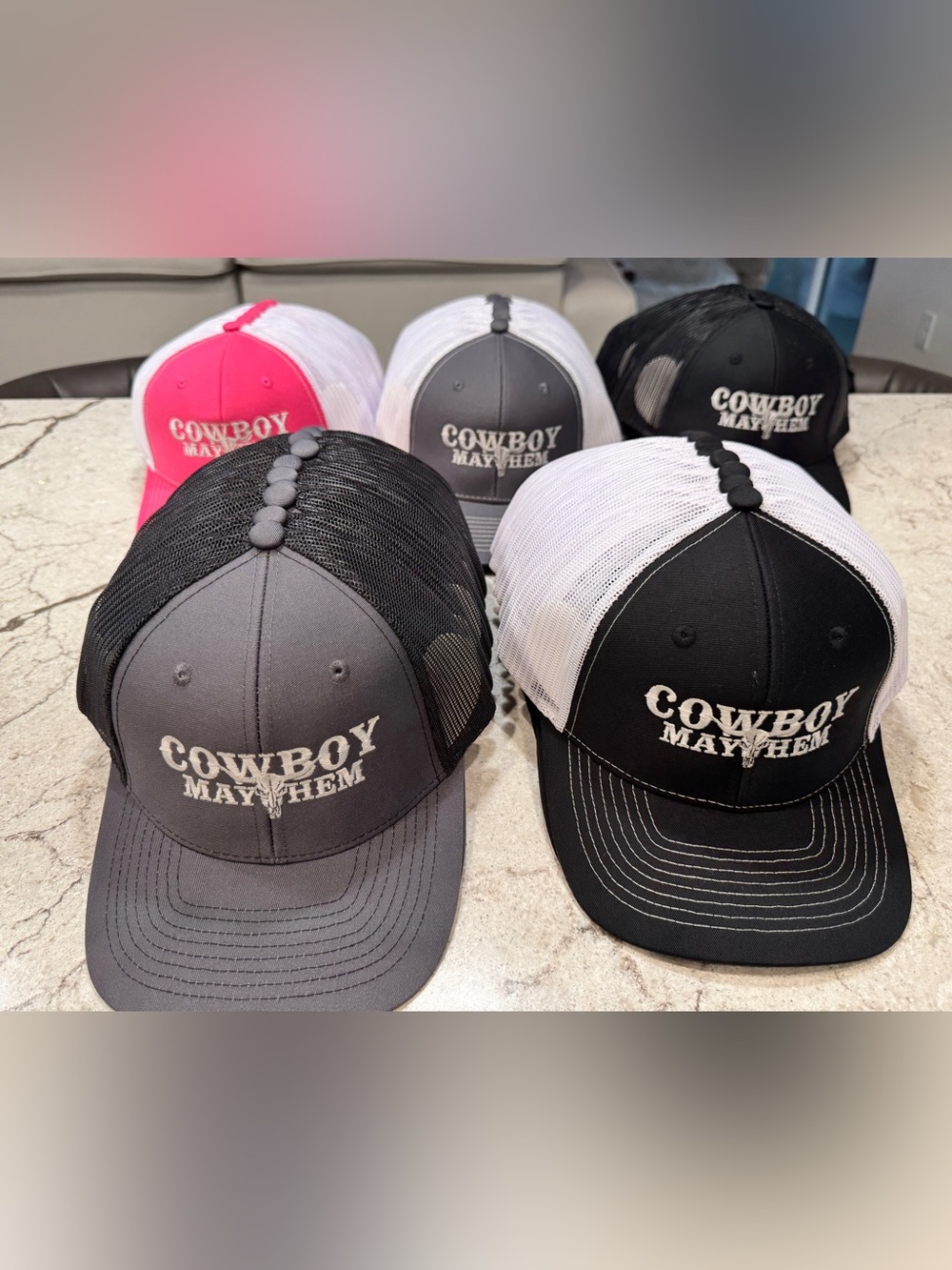 Black and White Trucker Cap